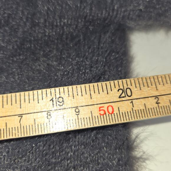 Velvet Graham & Spencer Women Medium Gray Eyelash Knit Sweater Fuzzy Soft Casual - Picture 8 of 9